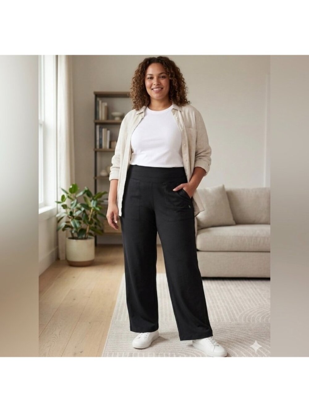 NWT Athleta Venice Wide Leg Pants 2x Women’s in black